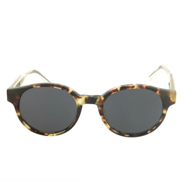 Bottega Veneta Women\'s Havana Tortoise Round Sunglasses!
